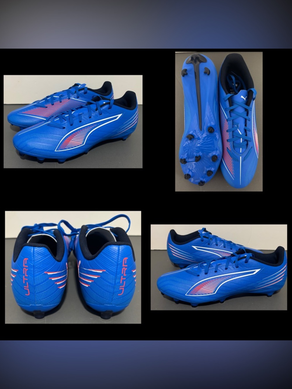 Puma Men’s Blue and Pink Ultra Soccer Cleats